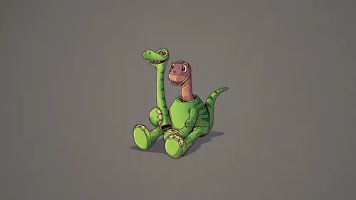 С Динозаврами Обои на телефон зеленая игрушка динозавра