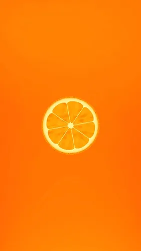 Оранжевые Обои на телефон логотип с кругом посередине