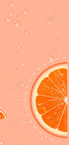 Оранжевые Обои на телефон крупный план розовой жидкости с апельсинами