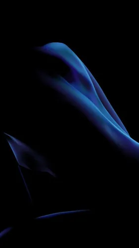 Темно Синие Обои на телефон голубая медуза в темноте