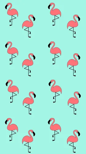 Фламинго Обои на телефон фоновый узор