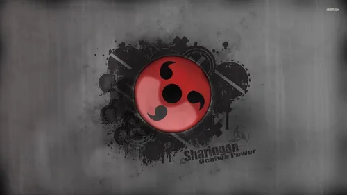 Шаринган Обои на телефон черно-красный логотип