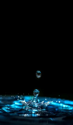 Вода Обои на телефон капля воды, падающая в воду