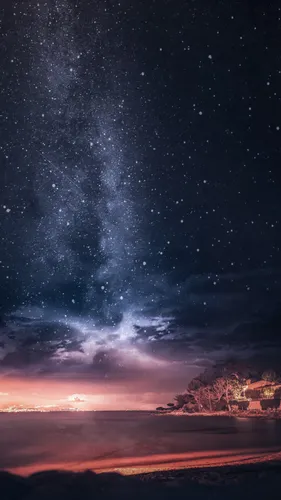 Звездное Небо Обои на телефон ночное небо со звездами