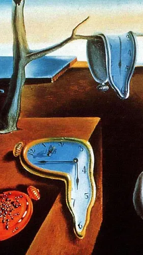 Известные Картины Обои на телефон сине-белые часы