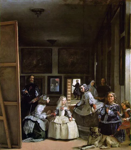 Шарлотта Мекленбург-Стрелицкая, Диего Веласкес, Известные Картины Обои на телефон группа людей в комнате