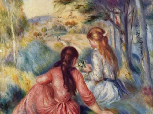 Известные Картины Обои на телефон картина с изображением пары женщин