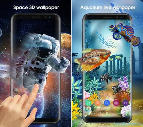 3D Движущиеся Обои на телефон графический интерфейс пользователя, приложение