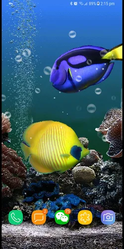 3D Движущиеся Обои на телефон скриншот аквариума