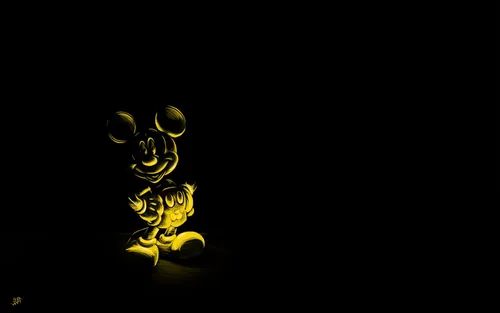Микки Маус Обои на телефон золотой и черный робот