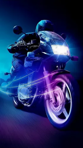 Мотоцикл Обои на телефон человек в скафандре
