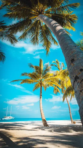 Пальмы Обои на телефон пальмы на пляже