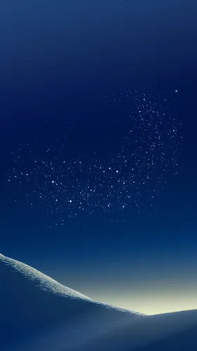 Самсунг Галакси Обои на телефон голубое небо со звездами