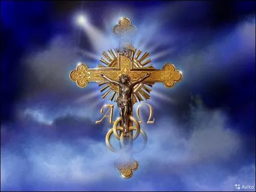 Православные Обои на телефон золотой и серебряный крест