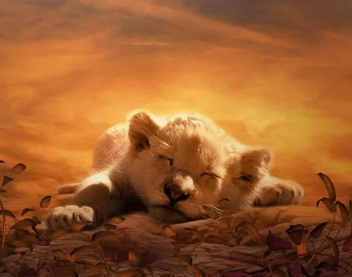 Симба И Нала Обои на телефон лев, лежащий на одеяле
