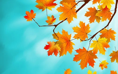 Осень Обои на телефон группа листьев
