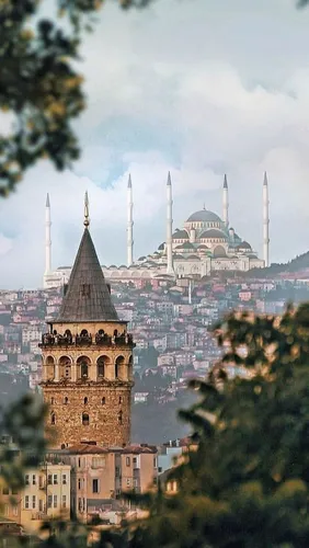 Турция Обои на телефон большое здание с башнями