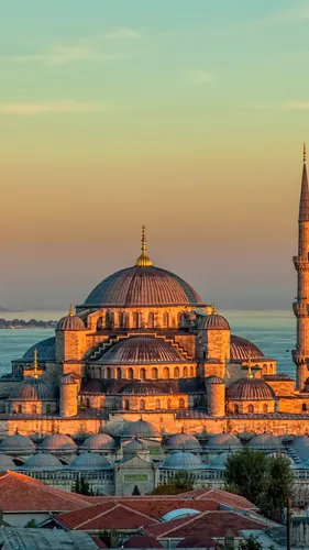 Турция Обои на телефон большое здание с купольной крышей