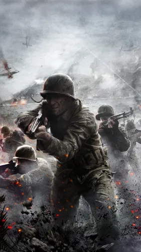 Call Of Duty Обои на телефон группа солдат, держащих оружие