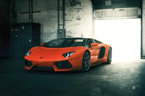 Lamborghini Обои на телефон спортивный автомобиль, припаркованный в гараже