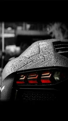 Lamborghini Обои на телефон автомобиль, покрытый снегом