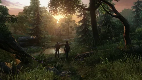 The Last Of Us 2 Обои на телефон группа людей, идущих по тропинке в лесу
