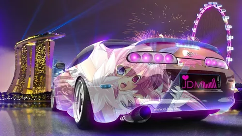 Toyota Supra Обои на телефон автомобиль с персонажами мультфильмов