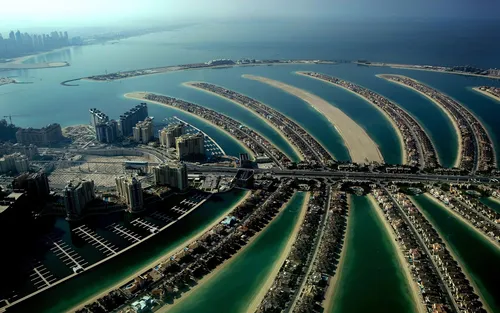 Дубай Обои на телефон большой городской пейзаж