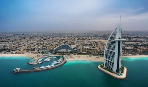 Дубай Обои на телефон большой город с высокой башней