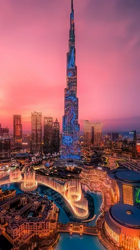 Дубай Обои на телефон высокое здание в городе