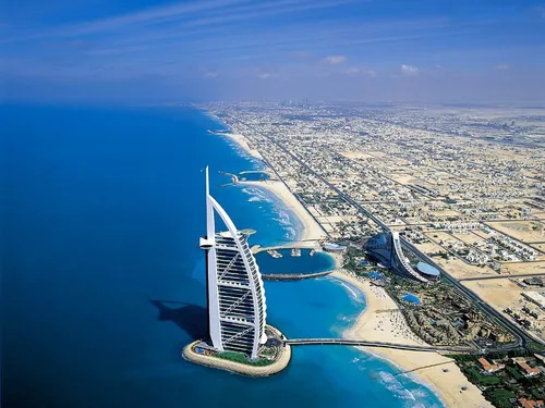 Дубай Обои на телефон вид с воздуха на город