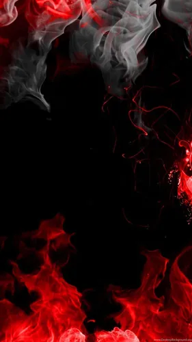 Красно Черные Обои на телефон красный дым, выходящий из черного фона