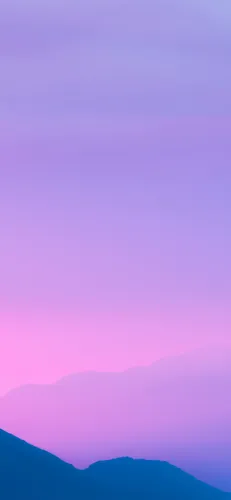 Сиреневые Обои на телефон голубое небо с розово-фиолетовым небом