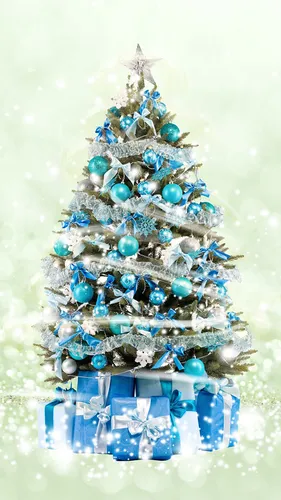 Новогодняя Елка Обои на телефон рождественская елка крупным планом