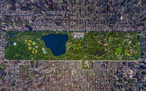 Нью Йорк Обои на телефон город с большим зеленым полем