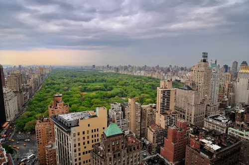 Нью Йорк Обои на телефон город с парком посередине