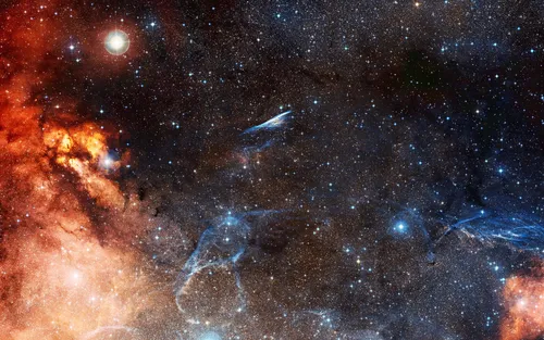 Космос 4К Обои на телефон галактика со звездами и голубым небом