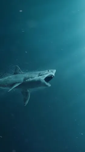 Акула Обои на телефон акула плавает под водой