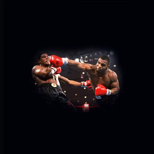Майк Тайсон, Тревор Бербик, Бокс Обои на телефон человек пинает другого мужчину боксерскими перчатками по лицу