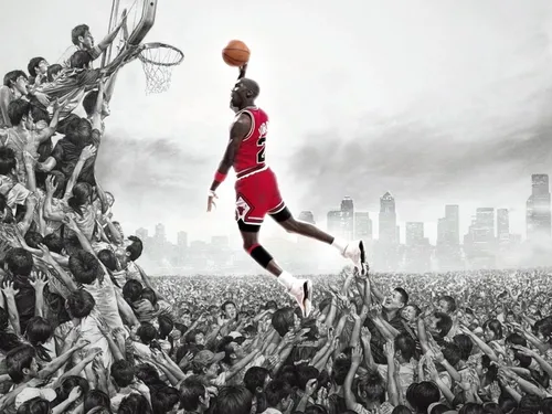 Рок Хадсон, Джордан Обои на телефон человек прыгает, чтобы замочить баскетбол