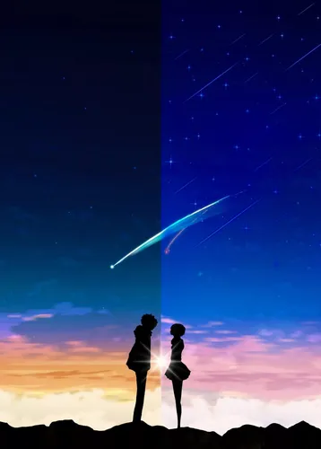 Для Двоих Обои на телефон пара человек смотрит на звезды в небе