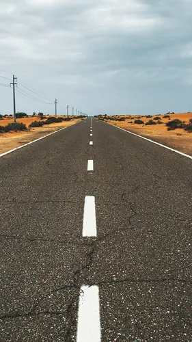 Дорога Обои на телефон дорога с белыми линиями