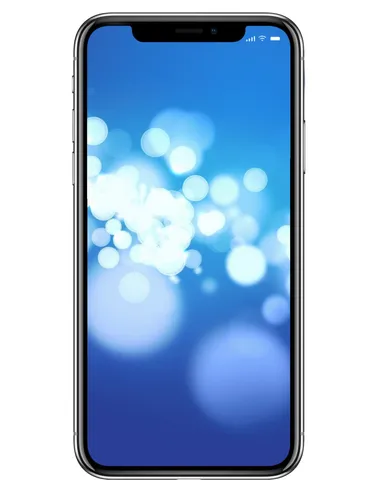 Анимированные Обои на телефон синий смартфон на белом фоне