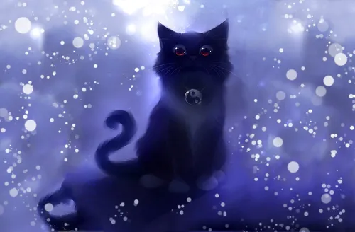 Милые Котики Обои на телефон кошка с черным мячиком во рту