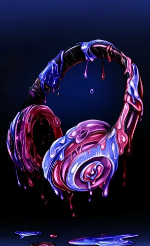 Музыка Обои на телефон фиолетовый и синий осьминог