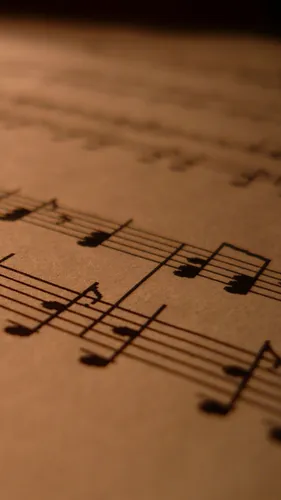 Музыка Обои на телефон музыкальный лист крупным планом