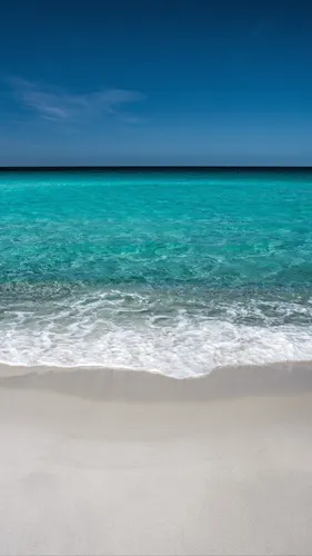 Океан Обои на телефон пляж с чистой голубой водой
