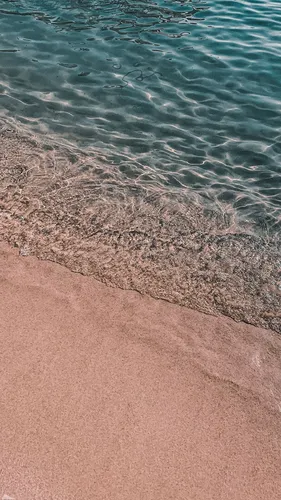 Океан Обои на телефон песчаный пляж с волнами