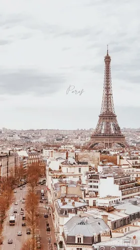 Париж Обои на телефон большая башня в городе