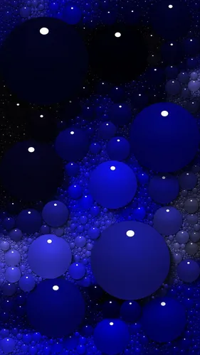 Рисунки Обои на телефон группа синих шаров
